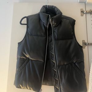 Levi’s faux leather puffer vest